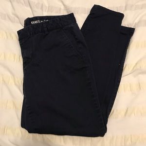 navy khakis